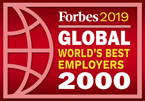 福布斯2019年全球最佳雇主标志